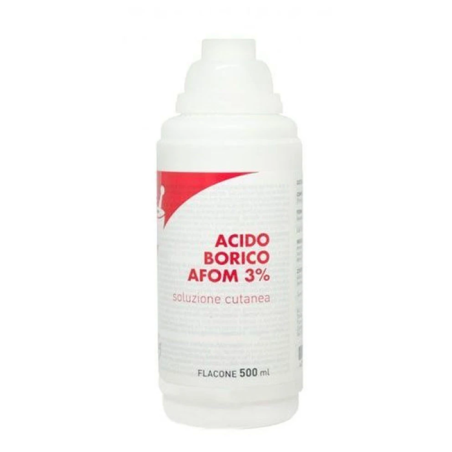 Acido borico (afom) soluz u.e. 500 ml 3%