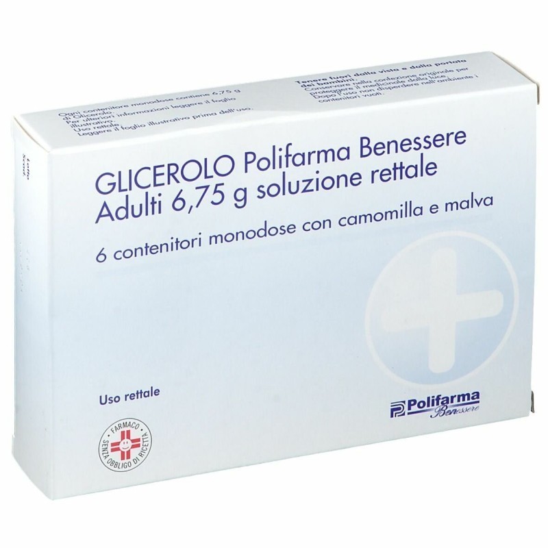 Glicerolo (polifarma benessere) ad 6 contenitori monodose 6,75 g soluz rett