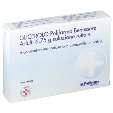 Glicerolo (polifarma benessere) ad 6 contenitori monodose 6,75 g soluz rett
