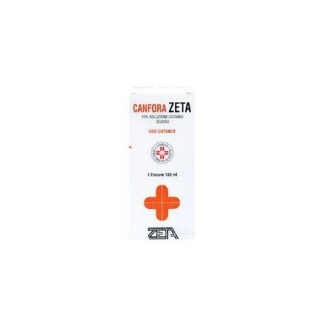 Canfora (zeta farmaceutici) soluz cutanea oleosa 100 ml 10% Canfora (zeta farmaceutici) soluz cutanea oleosa 100 ml 10%
