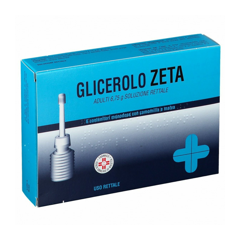 Glicerolo (zeta farmaceutici) ad 6 contenitori monodose 6,75g soluz rett con camomilla e malva