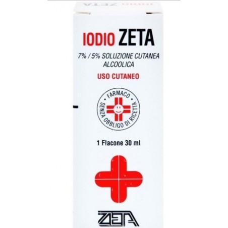 Iodio soluzione alcolica i (zeta farmaceutici) soluz cutanea30 ml 7% + 5%