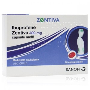 Ibuprofene (zentiva) 20 capsule molli 400 mg