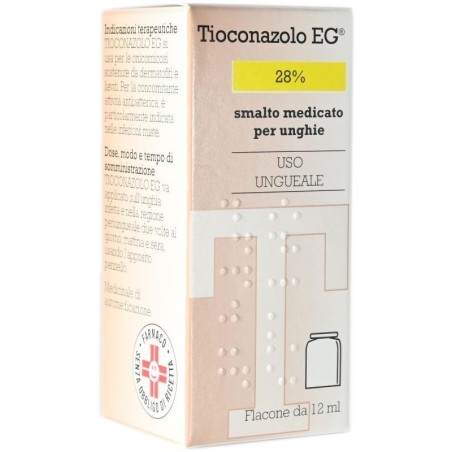 Tioconazolo (eg) smalto medicato 12 ml 28%