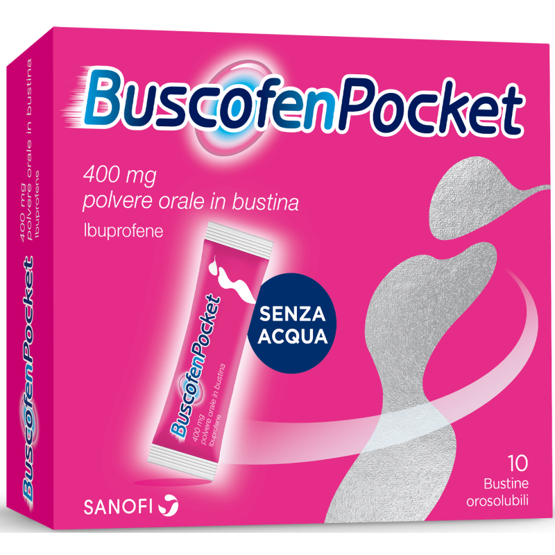 Buscofenpocket orale polvere 10 bustine 400 mg