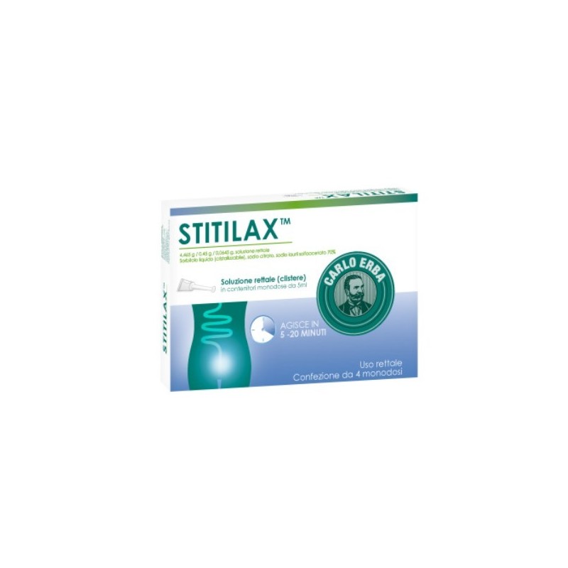 Stitilax 4 contenitori monod 5 ml soluz rett