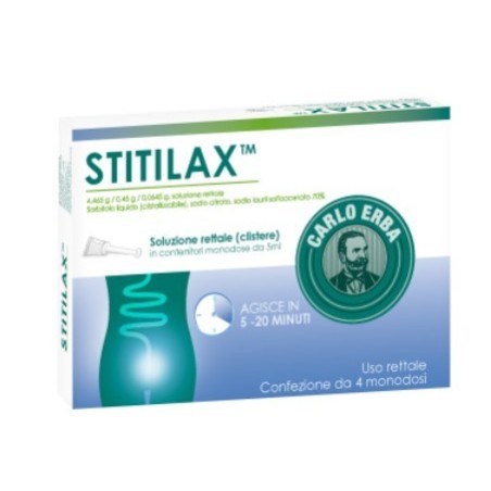 Stitilax 4 contenitori monod 5 ml soluz rett
