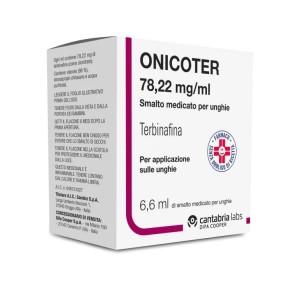 Onicoter smalto unghie 1 flacone 6,6 ml 78,22 mg/ml