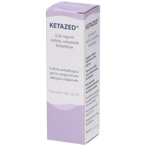 Ketazed collirio 1 flaconcino 10 ml 0,25 mg/ml con contagocce