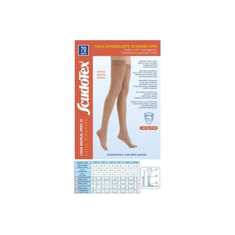 Scudotex autoreggente 70 open nero 4