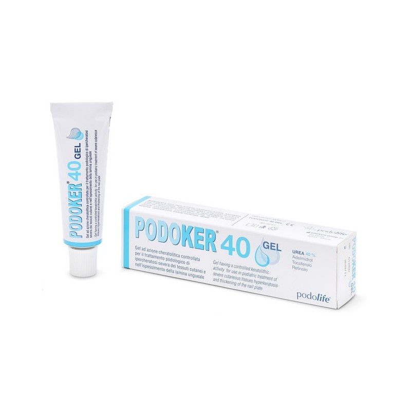 Podoker 40 gel azione cheratolitica tubo da 30 ml con applicatore