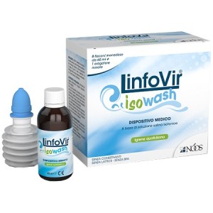 Soluzione salina isotonica linfovir isowash 8 flaconi da 60ml