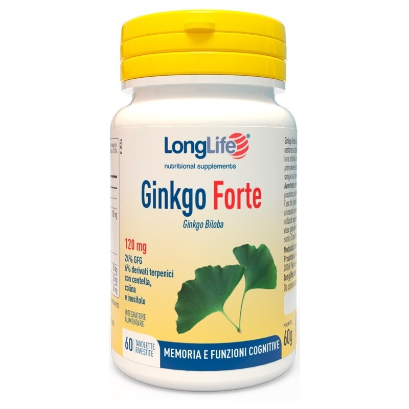 Longlife ginkgo forte 60 tavolette