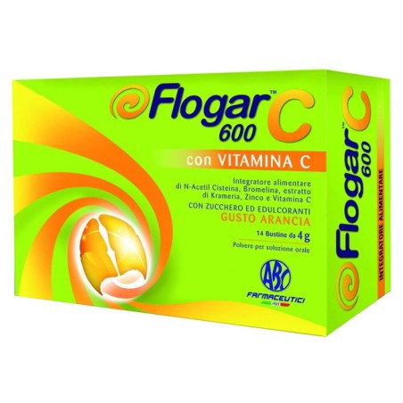 Flogar c 600 con vitamina c 14 bustine gusto arancia