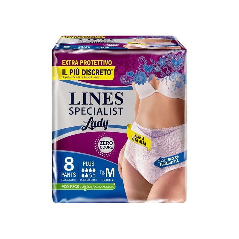 Lines specialist pants plus m farma 8 pezzi
