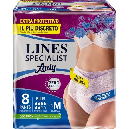 Lines specialist pants plus m farma 8 pezzi