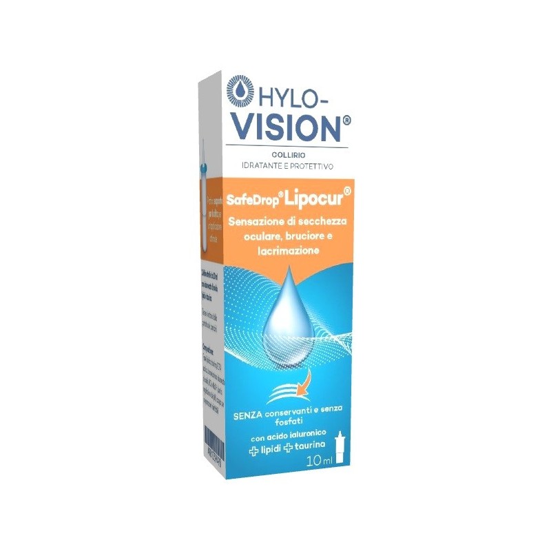 Hylovision safe drop lipocur collirio 10 ml