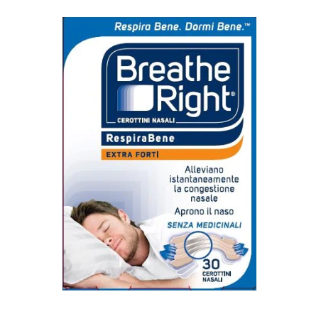 Cerotti nasali breathe right extra forte 30 pezzi