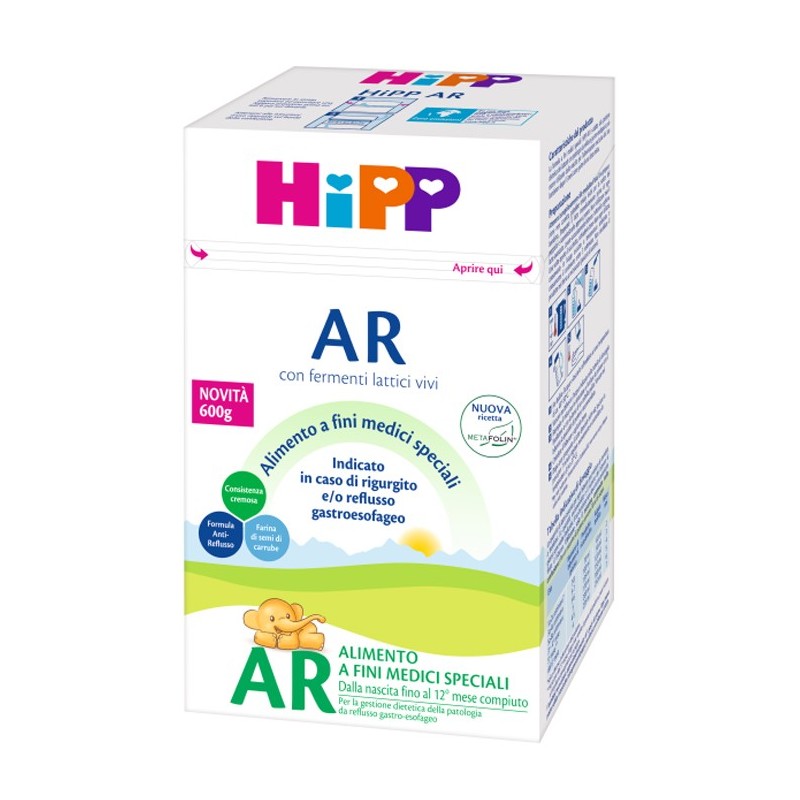 Hipp latte antireflusso con metafolina 600 g