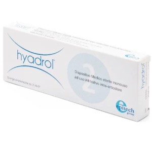 Siringa intra-articolare hyadrol con acido ialuronico 1% e adelmitrol 2% capacita' 2 ml