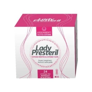 Lady presteril proteggi slip ripiegati biodegradabili 24 pezzi