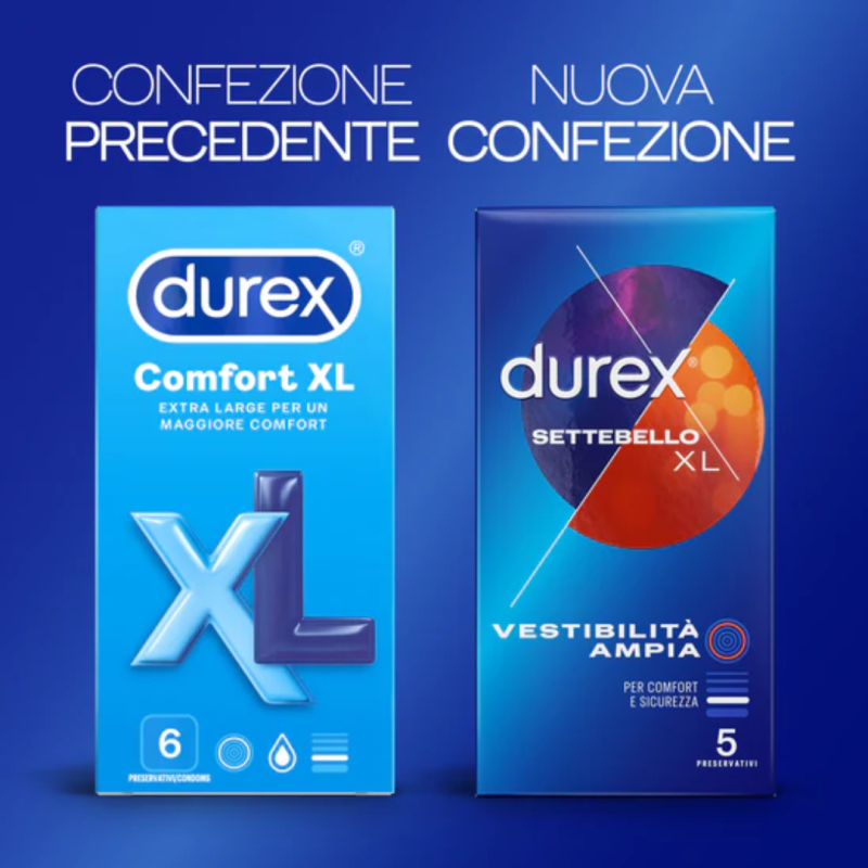 Profilattico durex settebello extralarge 10 pezzi