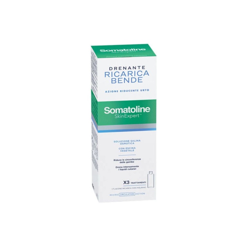 Somatoline skin expert bende snellenti drenanti kit ricarica400 ml