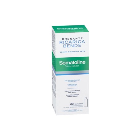 Somatoline skin expert bende snellenti drenanti kit ricarica400 ml