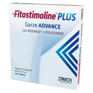 Fitostimoline plus garze advance impregnate 10x10 cm 5 pezzi