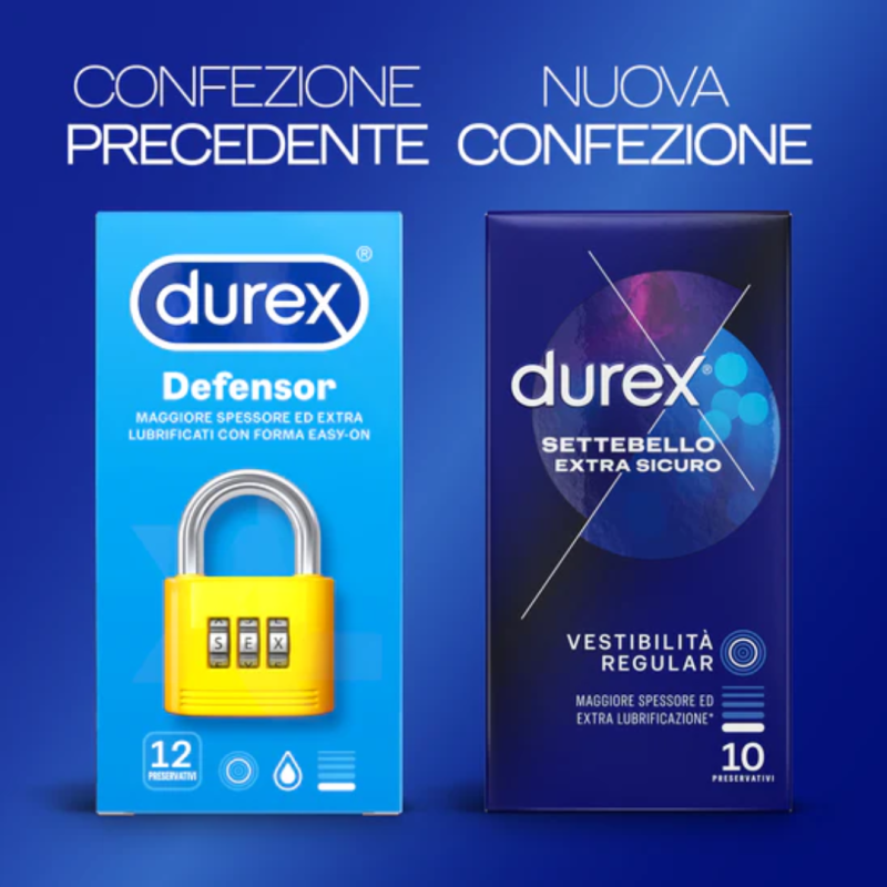 Profilattico durex settebello extra sicuro 10 pezzi