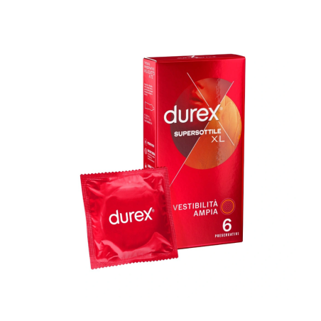 Profilattico durex supersottile xl 6 pezzi