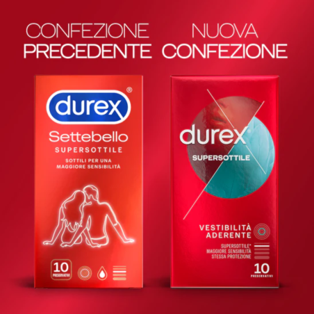 Profilattico durex supersottile close fit 6 pezzi
