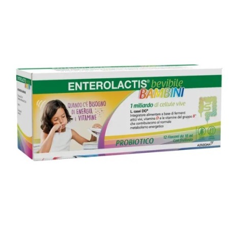Enterolactis bevibile bambini 12 flaconcini x 10 ml