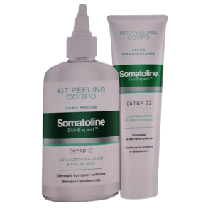 Somatoline skin expert kit peeling corpo 1 gel peeling 200 ml + 1 crema riequilibrante 100 ml