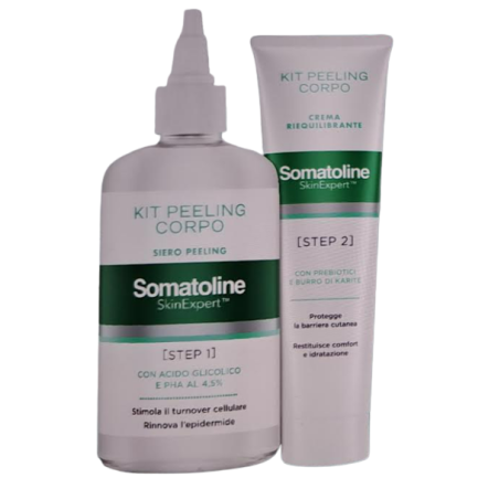 Somatoline skin expert kit peeling corpo 1 gel peeling 200 ml + 1 crema riequilibrante 100 ml