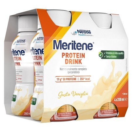 Meritene drink vaniglia 4 pezzi da 200 ml