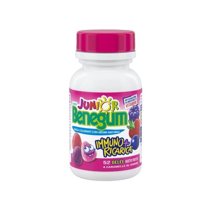 Benegum j immuno + ricarica frutti rossi 156 g