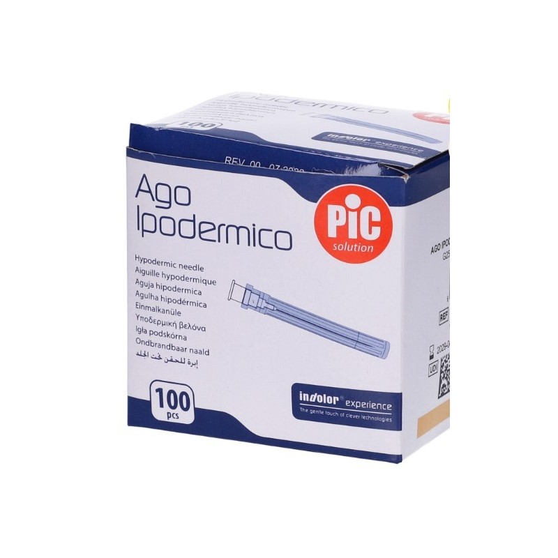 Ago ipodermico pic gauge 25 5/8 100 pezzi Ago ipodermico pic gauge 25 5/8 100 pezzi
