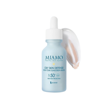 Miamo acnever oily skin defense sunscreen drops spf 50+ 30 ml
