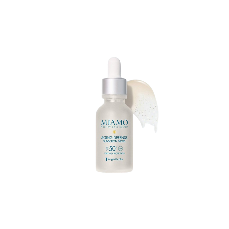 Miamo longevity plus aging defense sunscreen drops soft gold30 ml