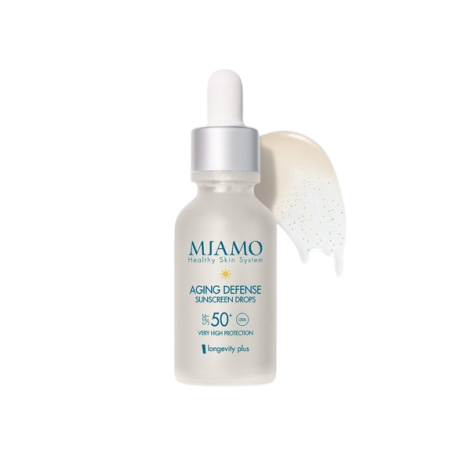 Miamo longevity plus aging defense sunscreen drops soft gold30 ml