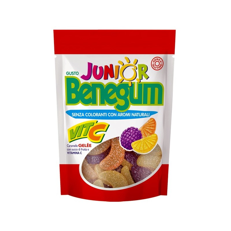 Benegum junior vita c caramelle gele' con succo di frutta evitamina c 90 g