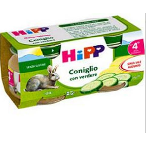 Hipp omogeneizzato coniglio con verdure 2 pezzi da 80 g