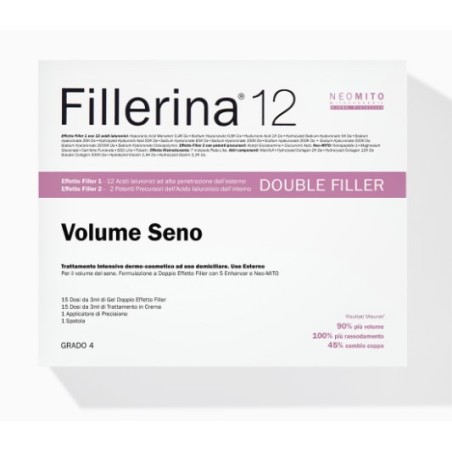 Fillerina volume seno 12 ha double filler neo mito trattamento intensivo grado 5 gel 50 ml + emulsione 50 ml