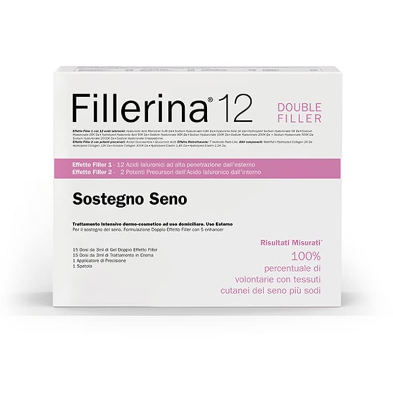 Fillerina sostegno seno 12 ha double filler neo mito trattamento intensivo dosaggio unico gel 50 ml + crema 50 ml