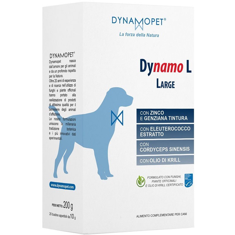 Dynamo l large cani 20 bustine da 10 g