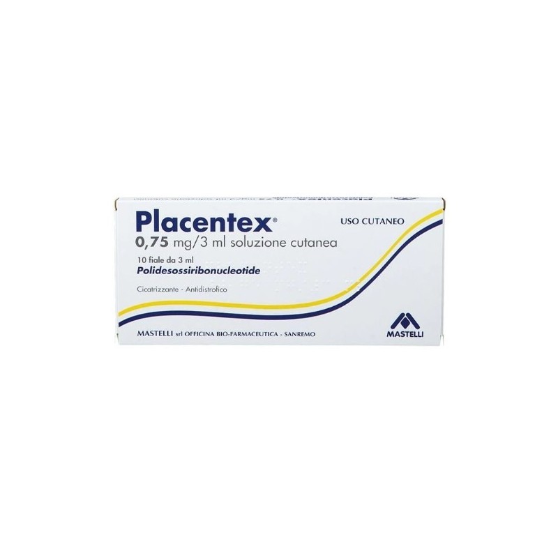 Placentex soluz cutanea 10 fiale 0,75 mg 3 ml
