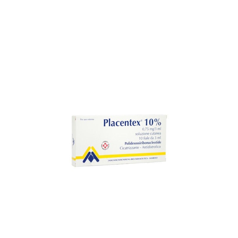 Placentex soluz cutanea 10 fiale 0,75 mg 3 ml