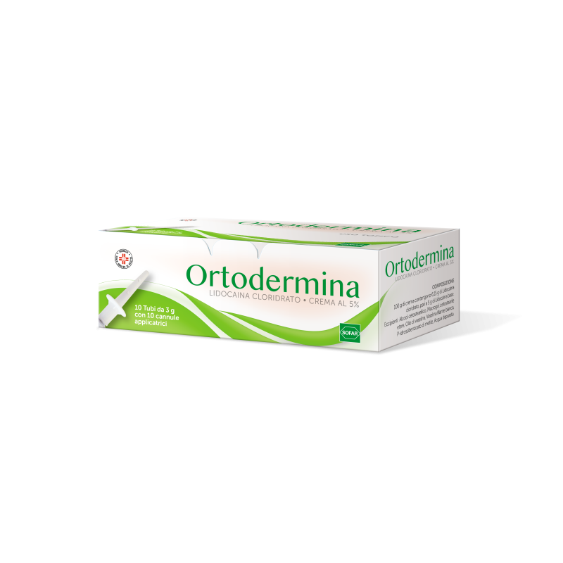 Ortodermina crema derm 10 tubi 3 g 5% Ortodermina crema derm 10 tubi 3 g 5%