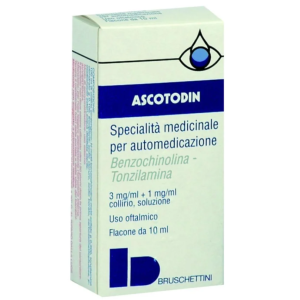 Ascotodin collirio 3 mg/ml + 1 mg/ml 10 ml